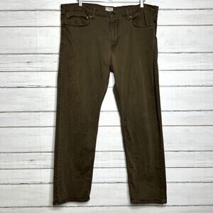 Dockers Brown Straight Leg Casual Dress Pants Stretch Size 38